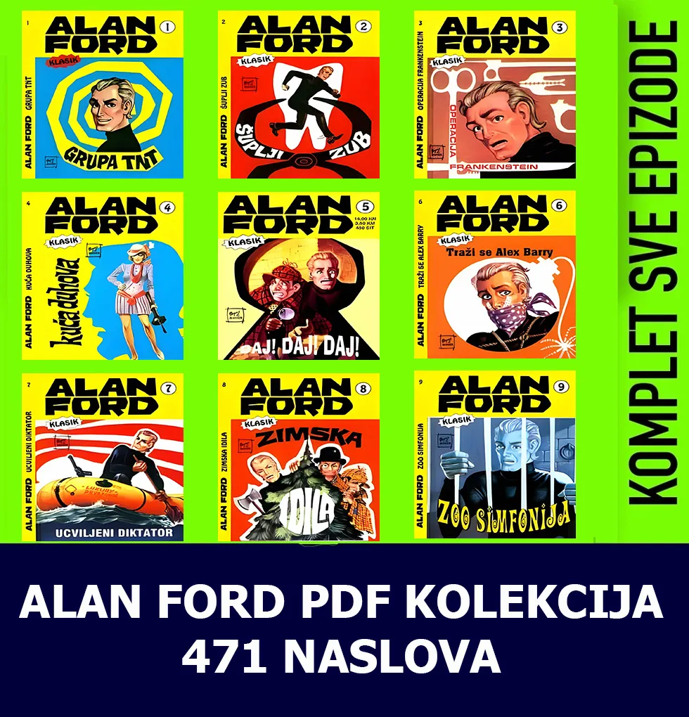 Alan Ford kolekcija 471 Stripa u PDF formatu